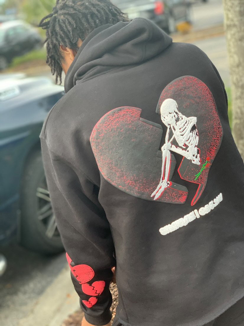 Trauma Broken Heart Hoodie